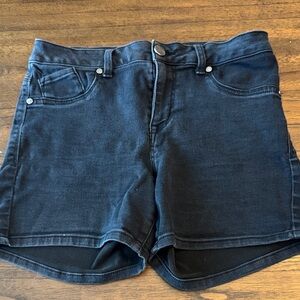 1822 Denim Black MidRise Jean Shorts